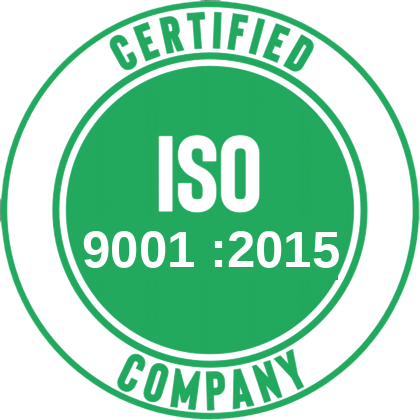 ISO 9001:2015 quality management system seal